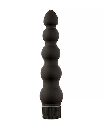 Black Magic 7 Inch Ribbed Vibrator