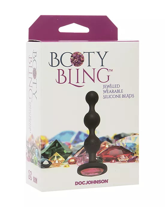 Booty Bling Jeweled Anal Bead Plug