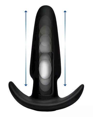 7X Remote Control Silicone Butt Plug - Medium