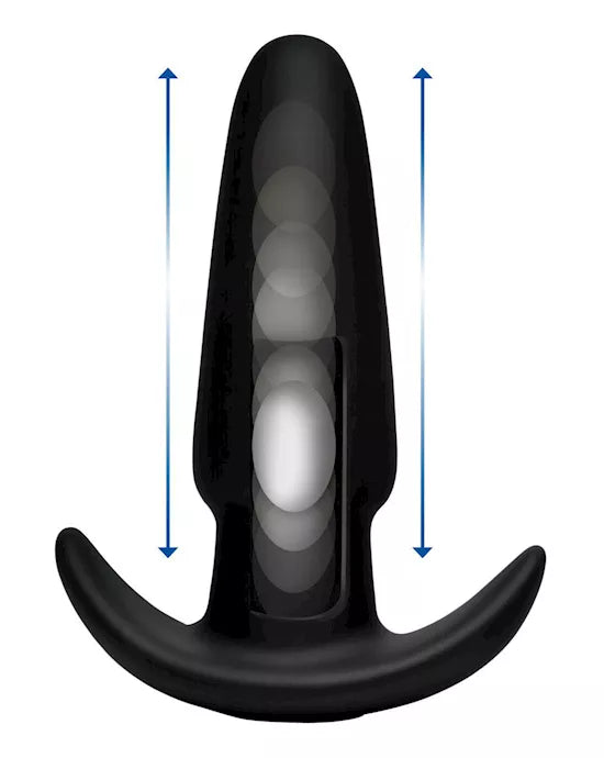 7X Remote Control Silicone Butt Plug - Medium