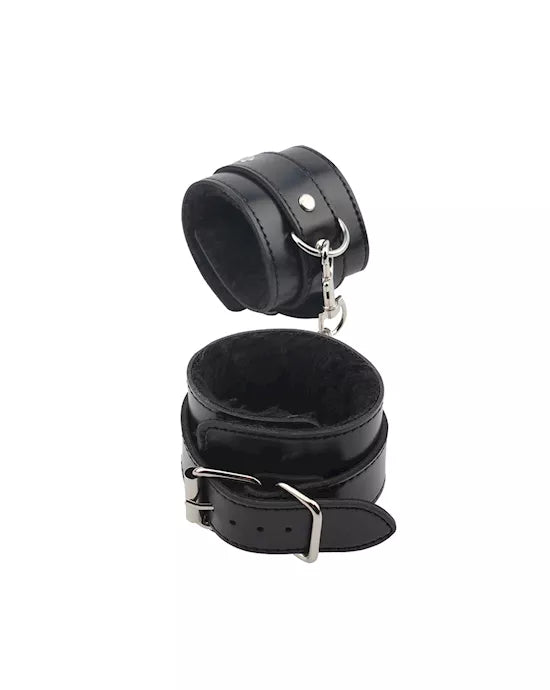 Obey Me Leather Handcuffs