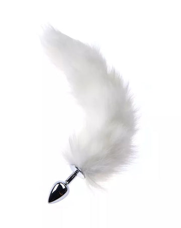 Kink Range Tail Butt Plug - 2.9 Inches - White tail
