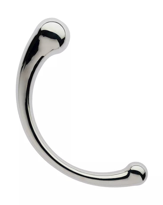 Kink Range Stainless Steel Curved P Spot Massager