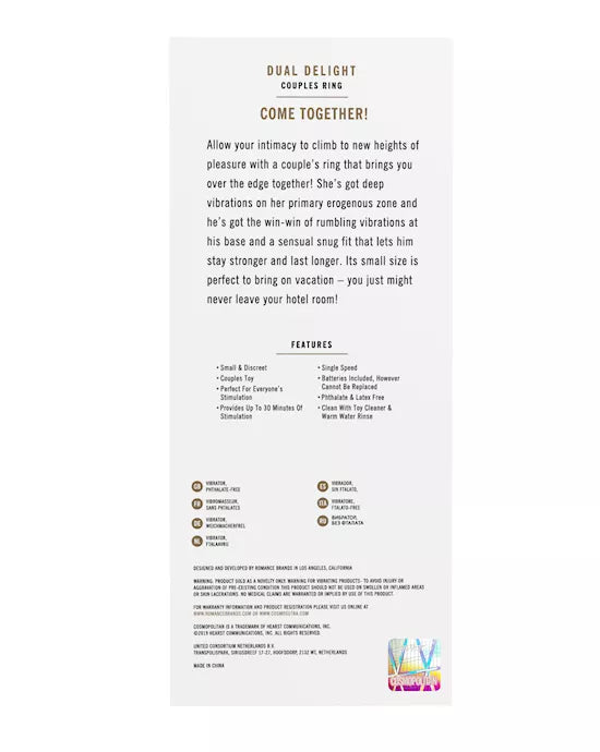 Cosmo - Dual Delight Couples Ring