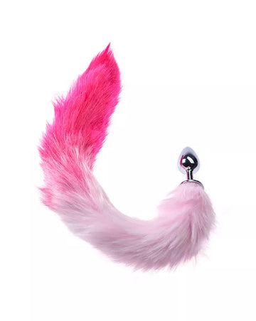 Kink Range Tail Butt Plug - 2.9 Inches - Pink tail