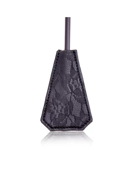 Ostrich Feather and Lace Paddle