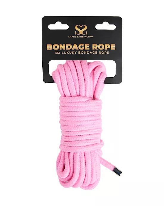 Share Satisfaction Luxury Bondage Rope - 5m