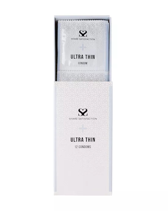 Share Satisfaction Ultra Thin Condoms - 12 Pack