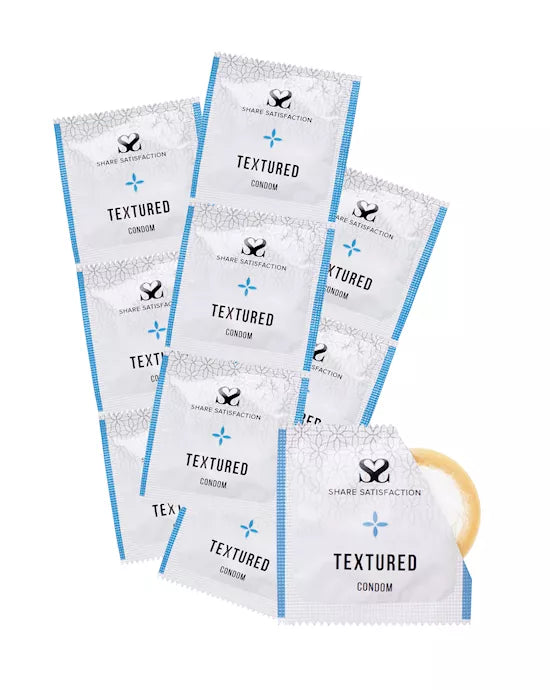 Share Satisfaction Textured Condoms - 100 Bulk Pack