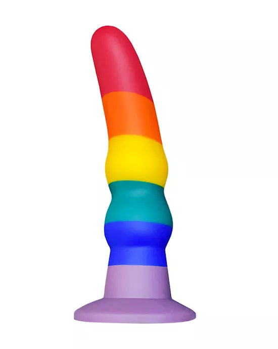 Nood Colours Rainbow Rippled Dildo